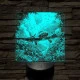 Felderítő repülőgép a Dzsungelben 7 színű valósághű 3D led lámpa