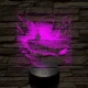 Repülőgép anyahajó 7 színű valósághű 3D led lámpa
