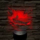 Repülőgép anyahajó 7 színű valósághű 3D led lámpa