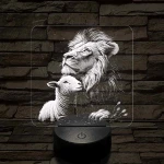 Paradicsomi környezet 7 színű valósághű 3D led lámpa