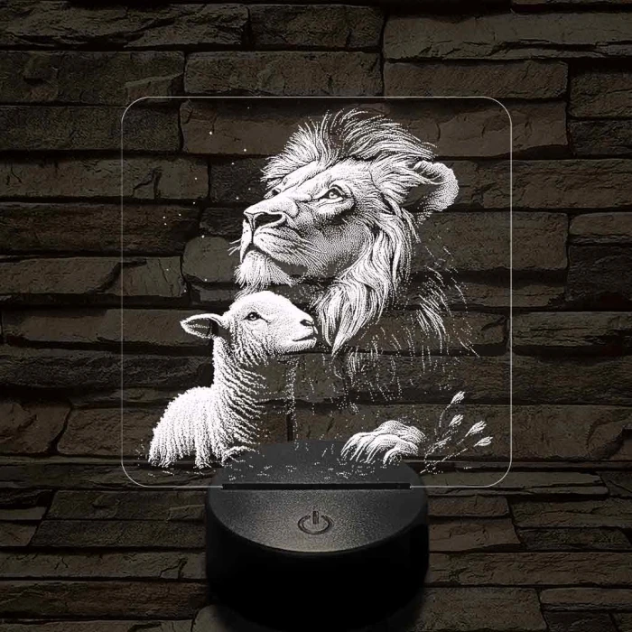 Paradicsomi környezet 7 színű valósághű 3D led lámpa