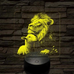 Paradicsomi környezet 7 színű valósághű 3D led lámpa