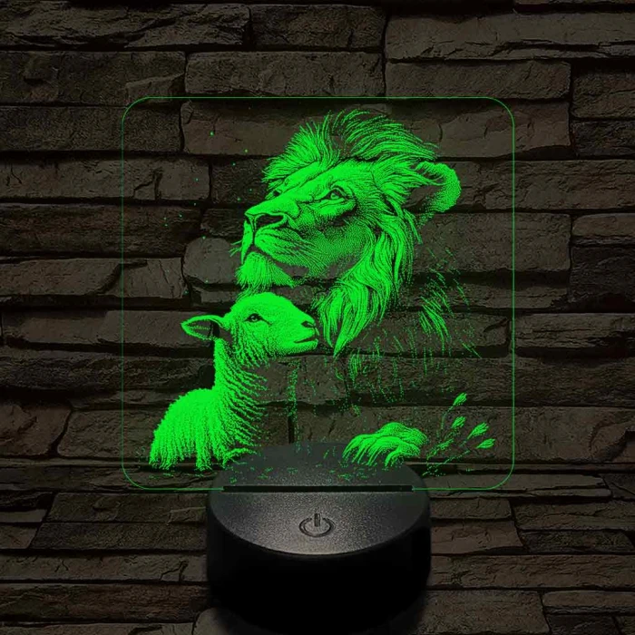 Paradicsomi környezet 7 színű valósághű 3D led lámpa