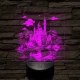 Álomszép palota 7 színű valósághű 3D led lámpa