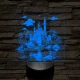 Álomszép palota 7 színű valósághű 3D led lámpa