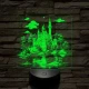 Álomszép palota 7 színű valósághű 3D led lámpa