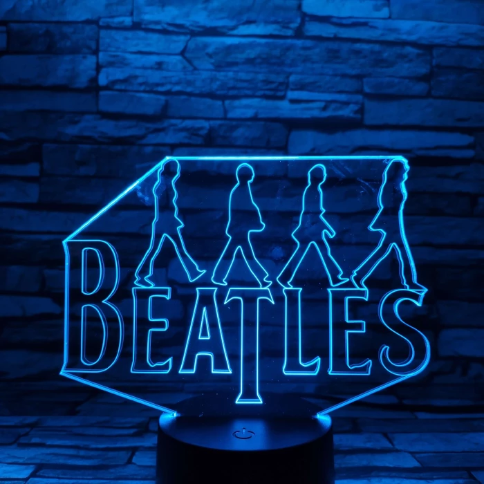 Beatles 7 színű 3D led lámpa