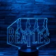 Beatles 7 színű 3D led lámpa