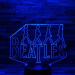 Beatles 7 színű 3D led lámpa