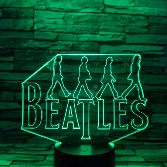 Beatles 7 színű 3D led lámpa