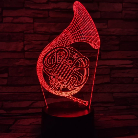 Kürt 7 színű 3D led lámpa
