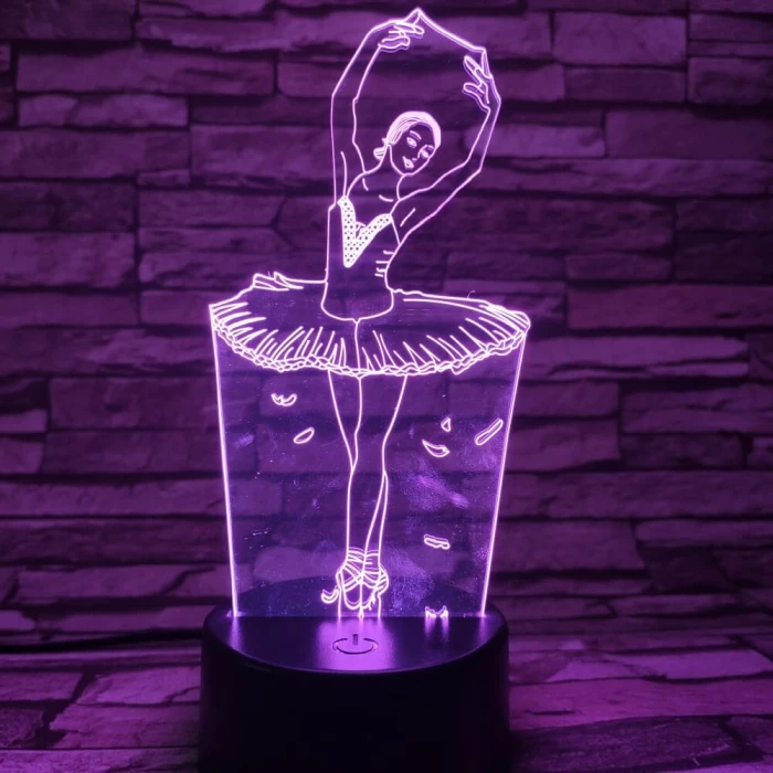 Balerina 3D led lámpa