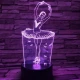 Balerina 3D led lámpa