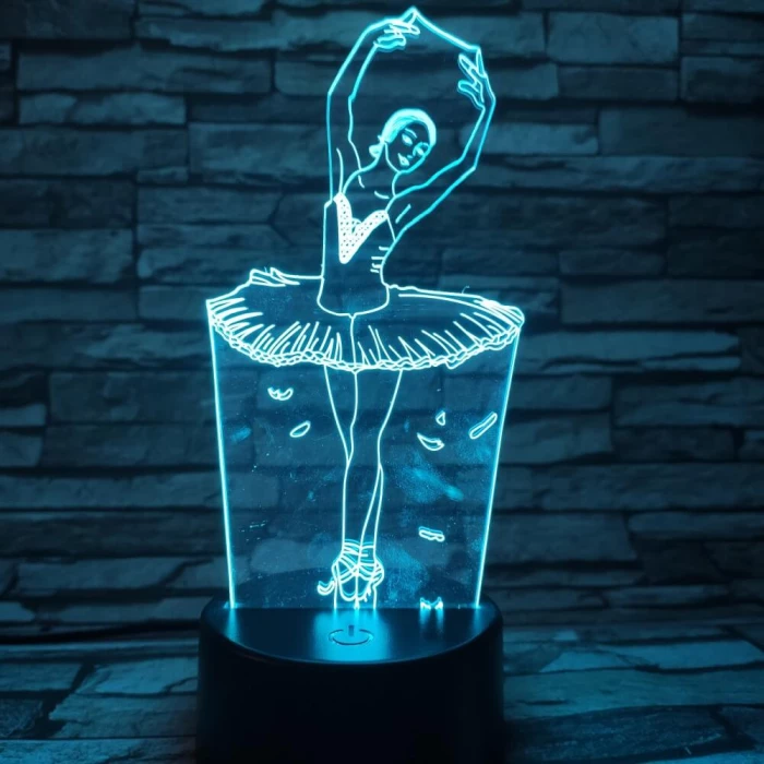 Balerina 3D led lámpa