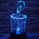 Balerina 3D led lámpa