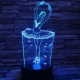 Balerina 3D led lámpa