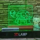 Rajzolható gyerekeknek 16*20 cm LED tábla