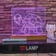 Rajzolható gyerekeknek 16*20 cm LED tábla