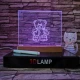 Rajzolható gyerekeknek 16*20 cm LED tábla