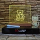 Rajzolható gyerekeknek 16*20 cm LED tábla