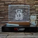 Rajzolható gyerekeknek 16*20 cm LED tábla