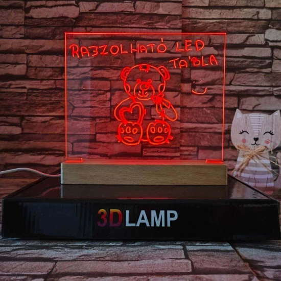 Rajzolható gyerekeknek 16*20 cm LED tábla