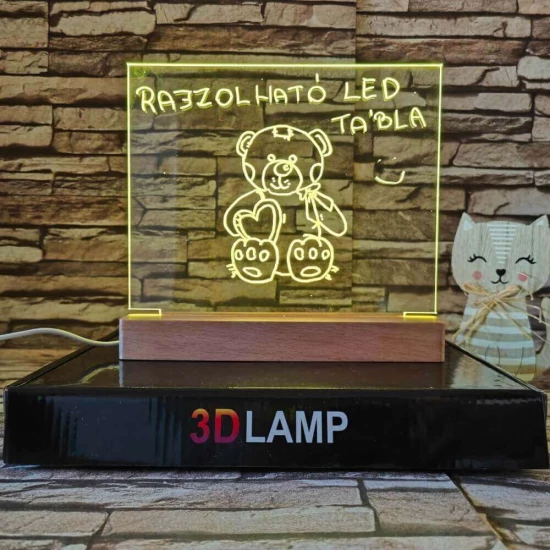 Rajzolható gyerekeknek 16*20 cm LED tábla
