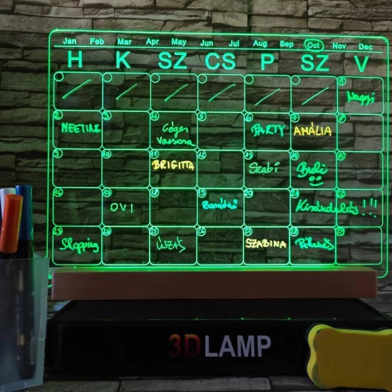 Órarend, Tervező 33*24 cm LED tábla