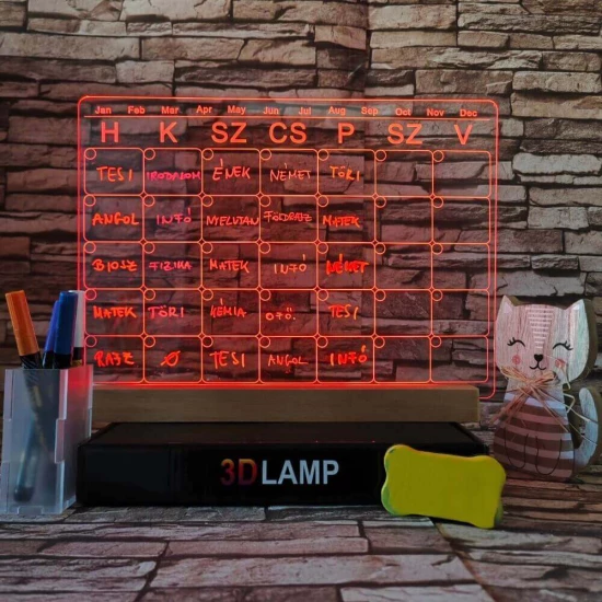 Órarend, Tervező 33*24 cm LED tábla