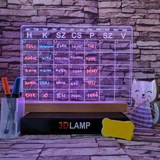 Órarend, Tervező 33*24 cm LED tábla
