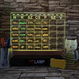 Órarend, Tervező 33*24 cm LED tábla