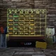 Órarend, Tervező 33*24 cm LED tábla