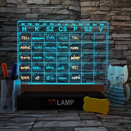 Órarend, Tervező 33*24 cm LED tábla