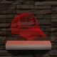 Baseball sapka egyedi névvel 20 cm fa talppal 7 színű 3D led lámpa