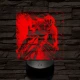 Száguldó bringás 7 színű valósághű 3D led lámpa