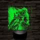 Száguldó bringás 7 színű valósághű 3D led lámpa