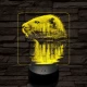 Hódolat 7 színű valósághű 3D led lámpa