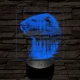 Hódolat 7 színű valósághű 3D led lámpa