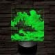 Indiai palota 7 színű valósághű 3D led lámpa