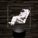 Űrbéli kényelem 7 színű valósághű 3D led lámpa