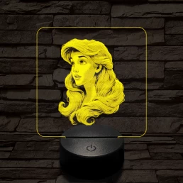 Ariel csodálat 7 színű valósághű 3D led lámpa