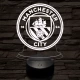 Manchester City FC 3D led lámpa