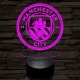 Manchester City FC 3D led lámpa