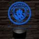 Manchester City FC 3D led lámpa