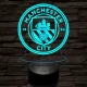 Manchester City FC 3D led lámpa