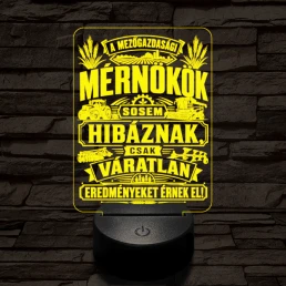 Mezőgazdász szakma lámpa – 7 színű, színváltós 3D LED lámpa