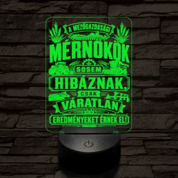 Mezőgazdász szakma lámpa – 7 színű, színváltós 3D LED lámpa