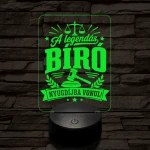 Bíró szakma lámpa – 7 színű, színváltós 3D LED lámpa