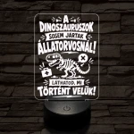 Állatorvos szakma lámpa – 7 színű, színváltós 3D LED lámpa