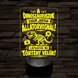 Állatorvos szakma lámpa – 7 színű, színváltós 3D LED lámpa